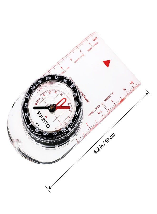 سانتو بوصلة SUUNTO A-10: بوصلة صغيرة الحجم وسهلة الاستخدام للمشي الترفيهي، والمشي لمسافات طويلة، والكشافة، وتحديد الاتجاهات - Image 5